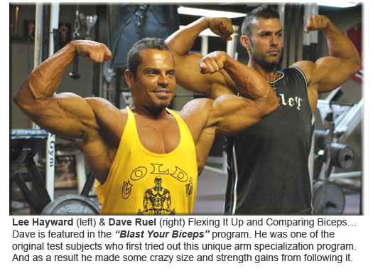 Lee Hayward & Dave Ruel Flexing Biceps!